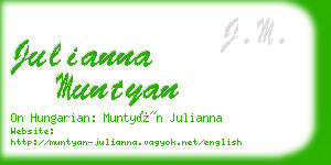 julianna muntyan business card